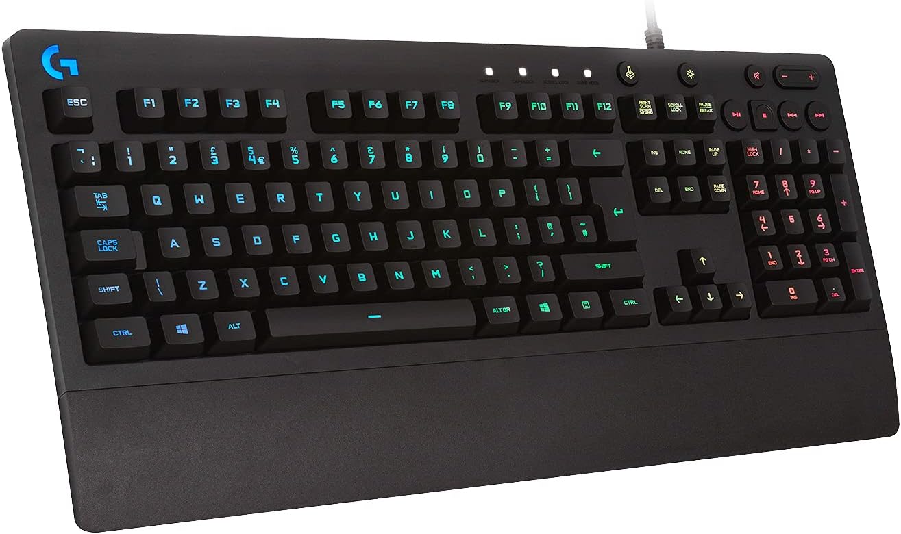 Logitech G213 Prodigy Gaming Keyboard Lightsync RGB Spill-Resistant - Black