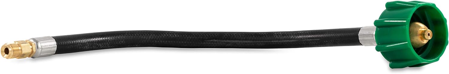 Camco 12" Pigtail Propane Hose Connector, Connects Propane Cylinder To a RV or Trailer Propane Regulator, Provides Thermal Protection and Excess Flow Protection (59053)