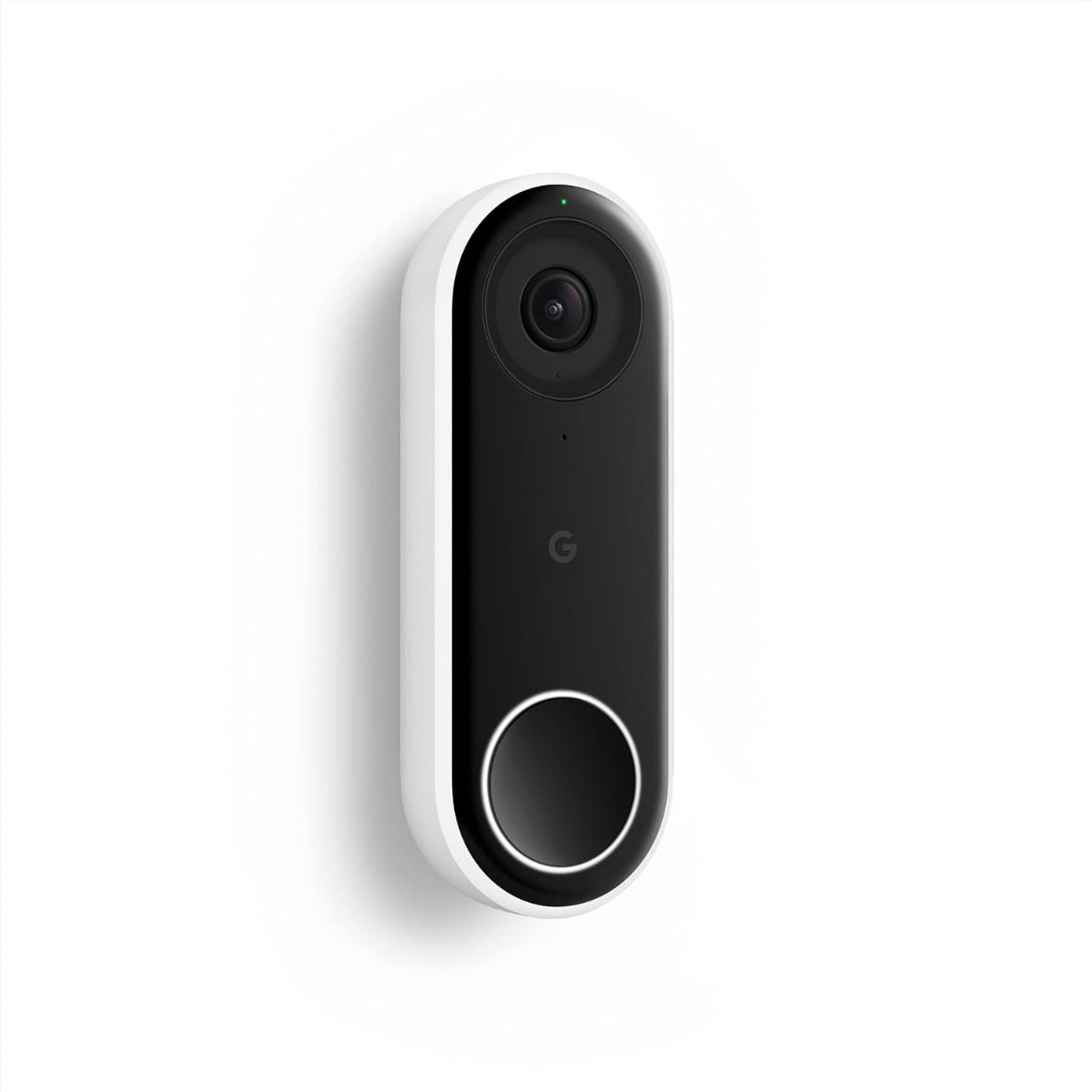 Google Nest Hello Wi-Fi Video Doorbell - Black/White