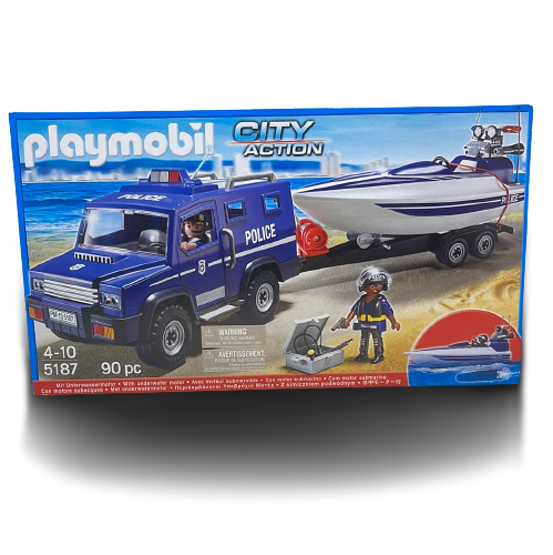 Playmobil police top boat 5187