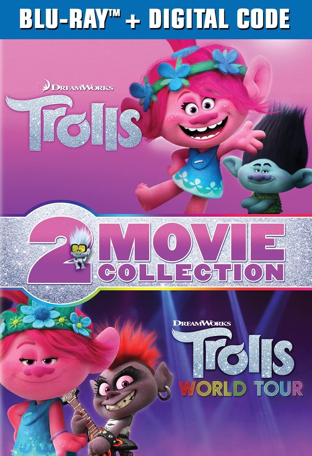 Trolls / Trolls World Tour 2-Movie Collection (Blu-Ray/Digital)