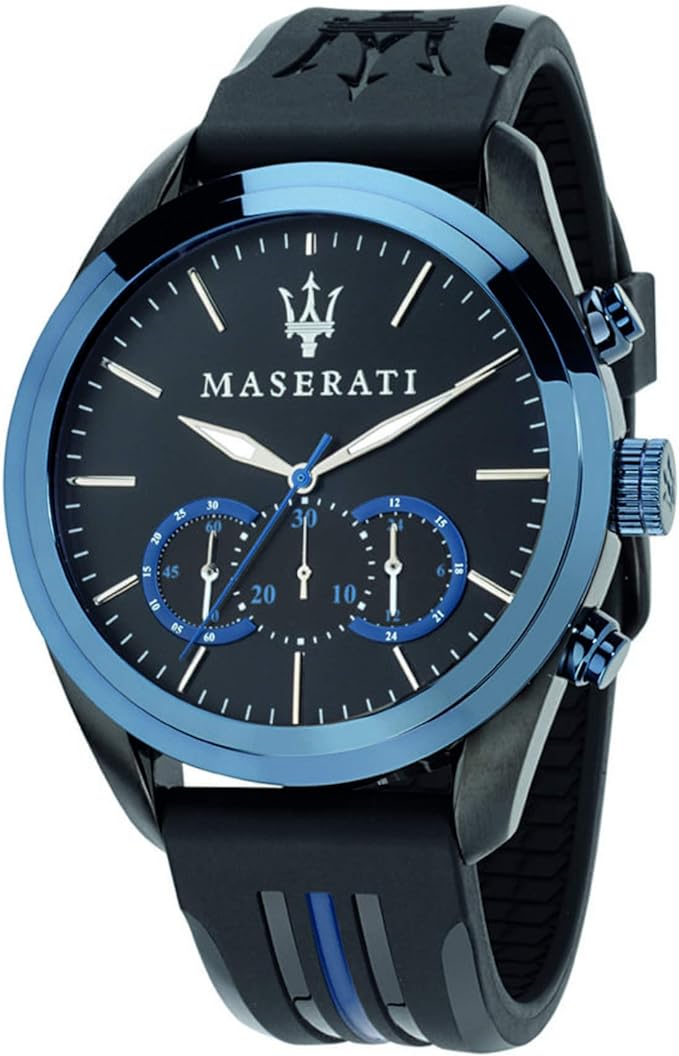 Maserati Men's R8871612006 Traguardo Analog Display Analog Quartz Black Watch