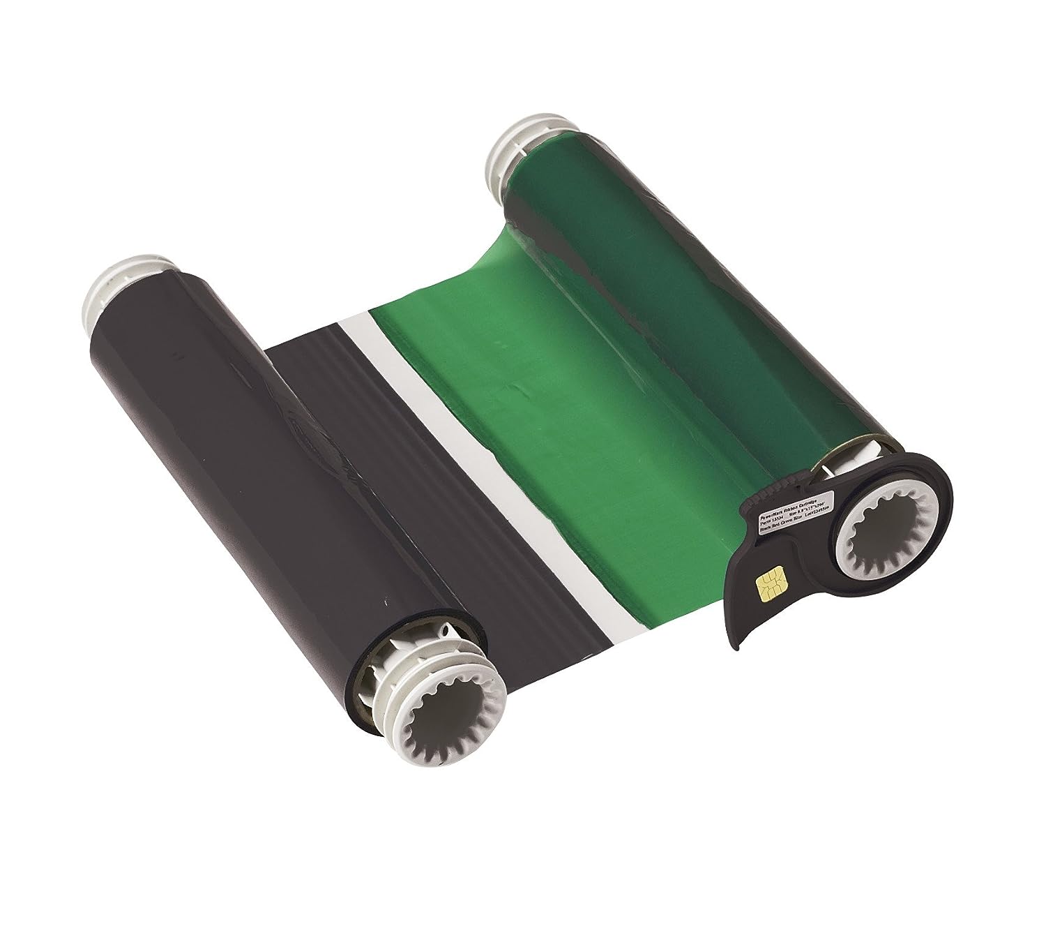 Brady 13704 Ribbon Cartridge, 6-1/4" Width, Black/Green