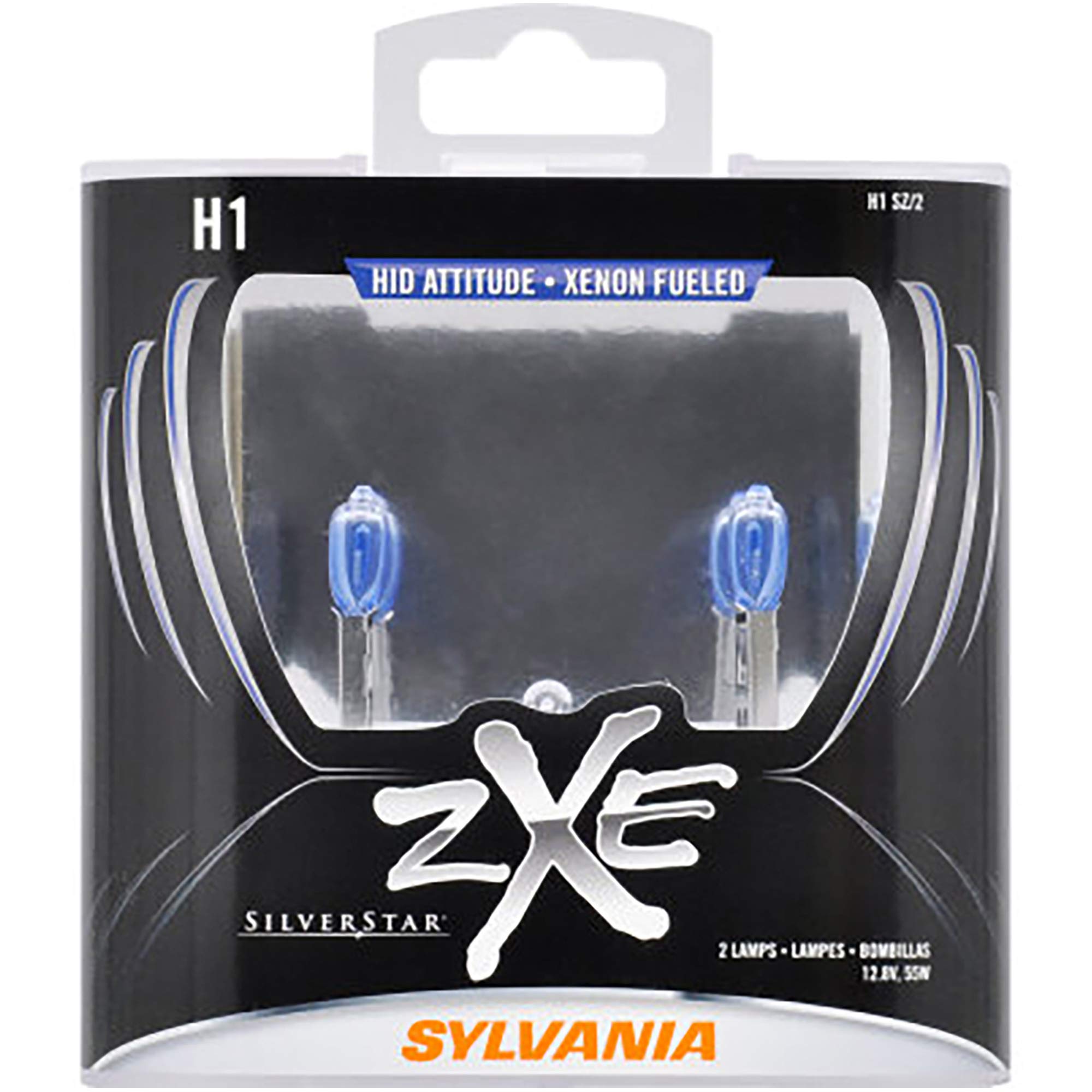 SYLVANIA H1 SilverStar zXe High Performance Halogen Headlight Bulb - 2-PK