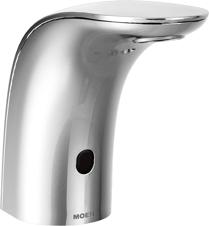 Moen 8553 Mpower Sensor Operated Single Mount Above Deck Lavatory High Arc Battery Powered Non Mixing Faucet