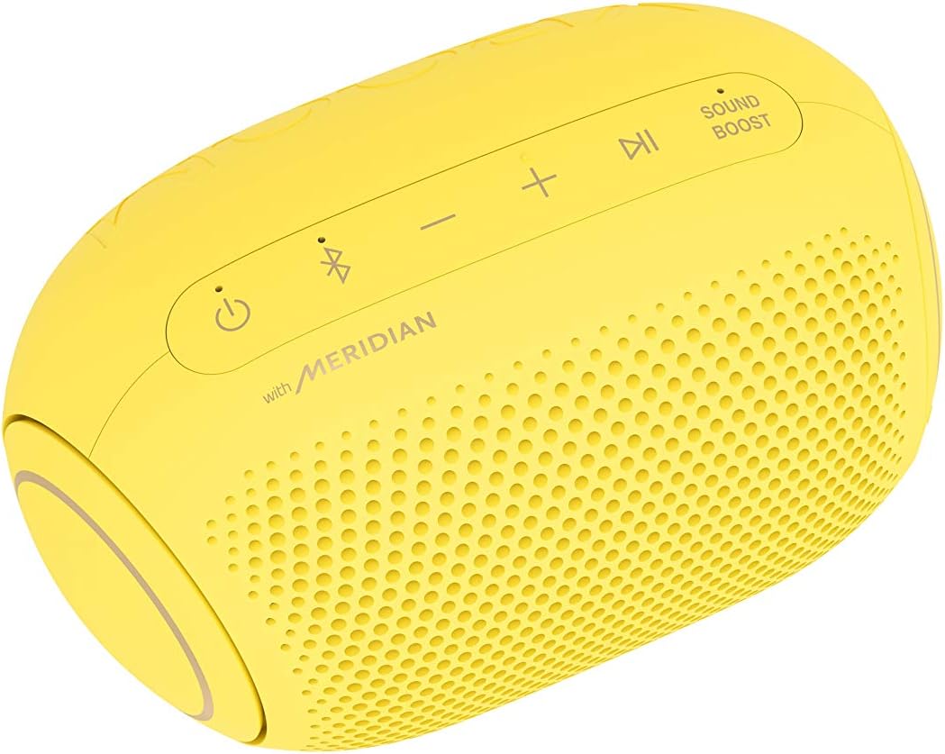LG XBOOM Go PL2 Portable Bluetooth Speaker with Meridian Audio Technology - Yellow