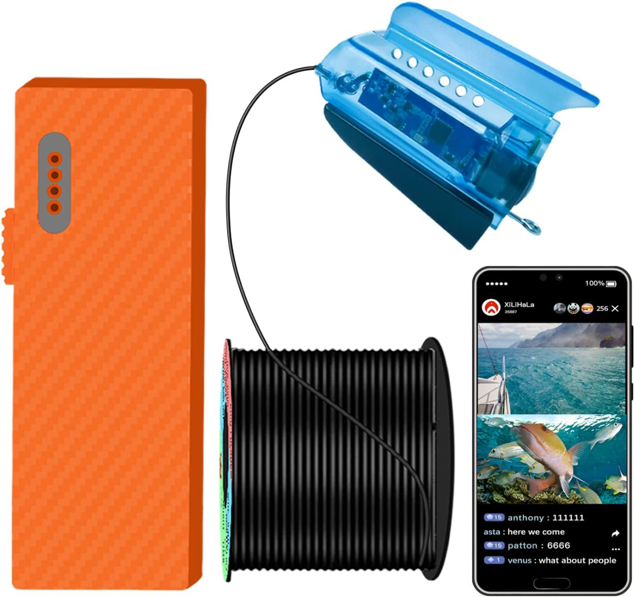 Waterproof Fish Detector Camera (Mobile Phone Connector)