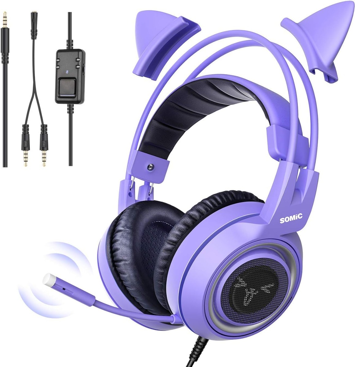 SOMIC G951S Purple Stereo Gaming Headset with Mic 