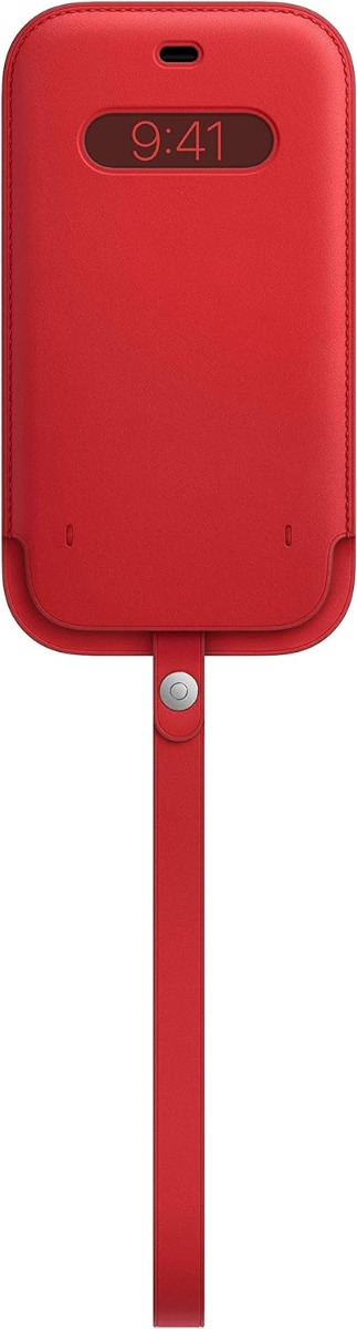 Apple iPhone 12 Pro Max Leather Sleeve with MagSafe - Red