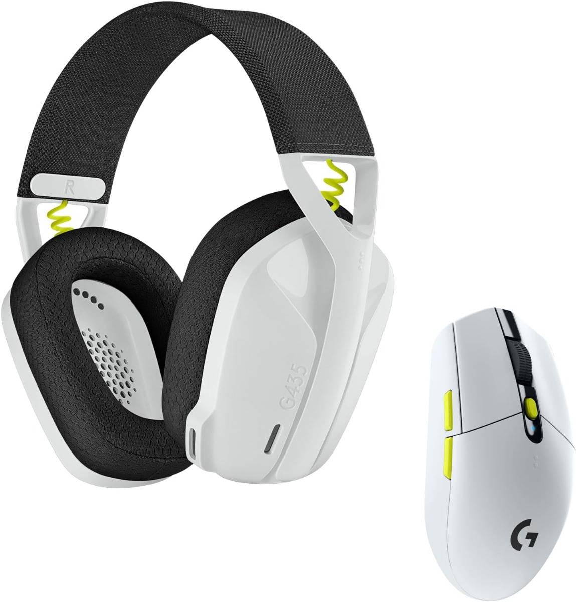 Logitech Wireless G435 SE Headset G305 SE Mouse Gaming Combo White