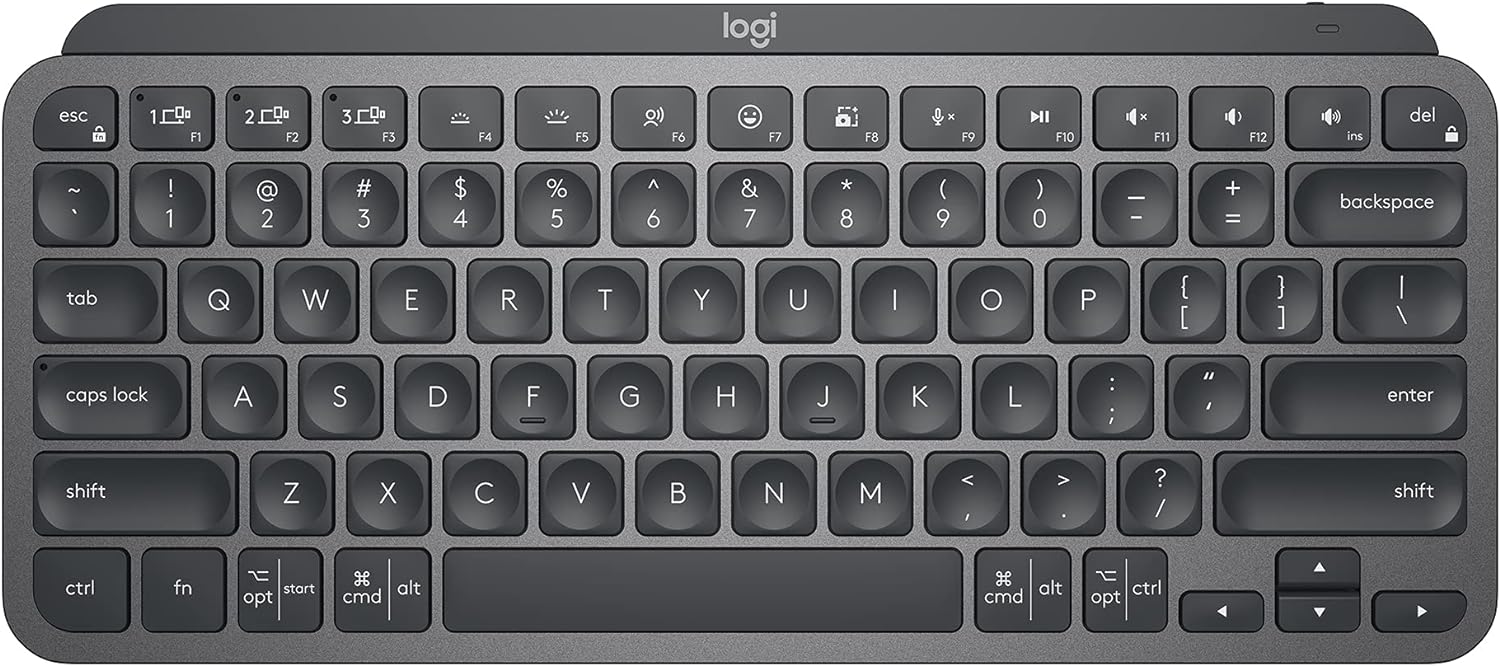 Logitech MX Keys Mini Minimalist Wireless Illuminated Keyboard - Graphite 