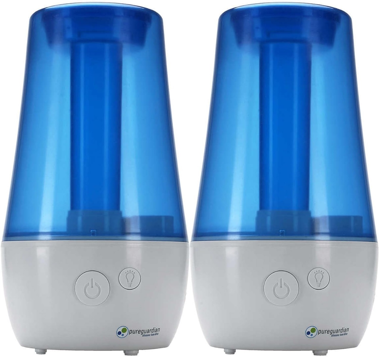 PureGuardian H965 70Hour Ultrasonic Cool Mist Table Top Humidifier with Aroma tray, 2pack