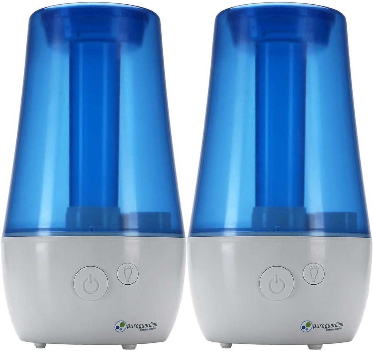 PureGuardian H965 70-Hour Ultrasonic Cool Mist Table Top Humidifier with Aroma tray, 2-pack