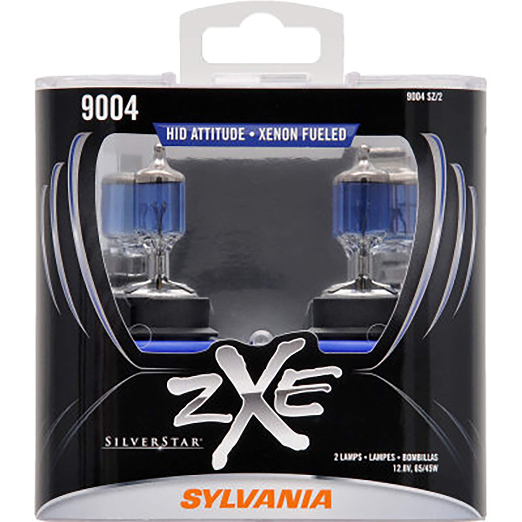 SYLVANIA 9004 SilverStar zXe High Performance Halogen Headlight Bulb - 2-PK