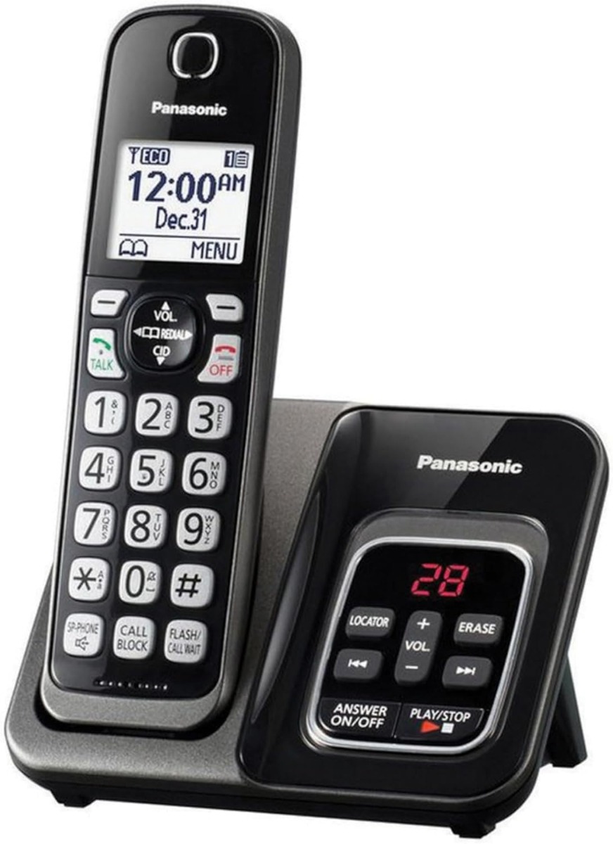 PANASONIC KX-TGD530M Expandable Cordless Phone with Call Block and Answering Machine - 1 Handset 
