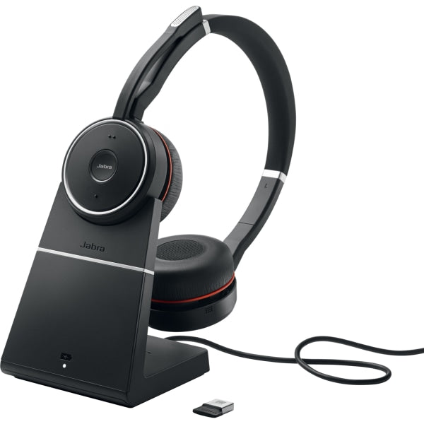 Jabra Evolve 75 Wireless Bluetooth Headset with Charging Stand