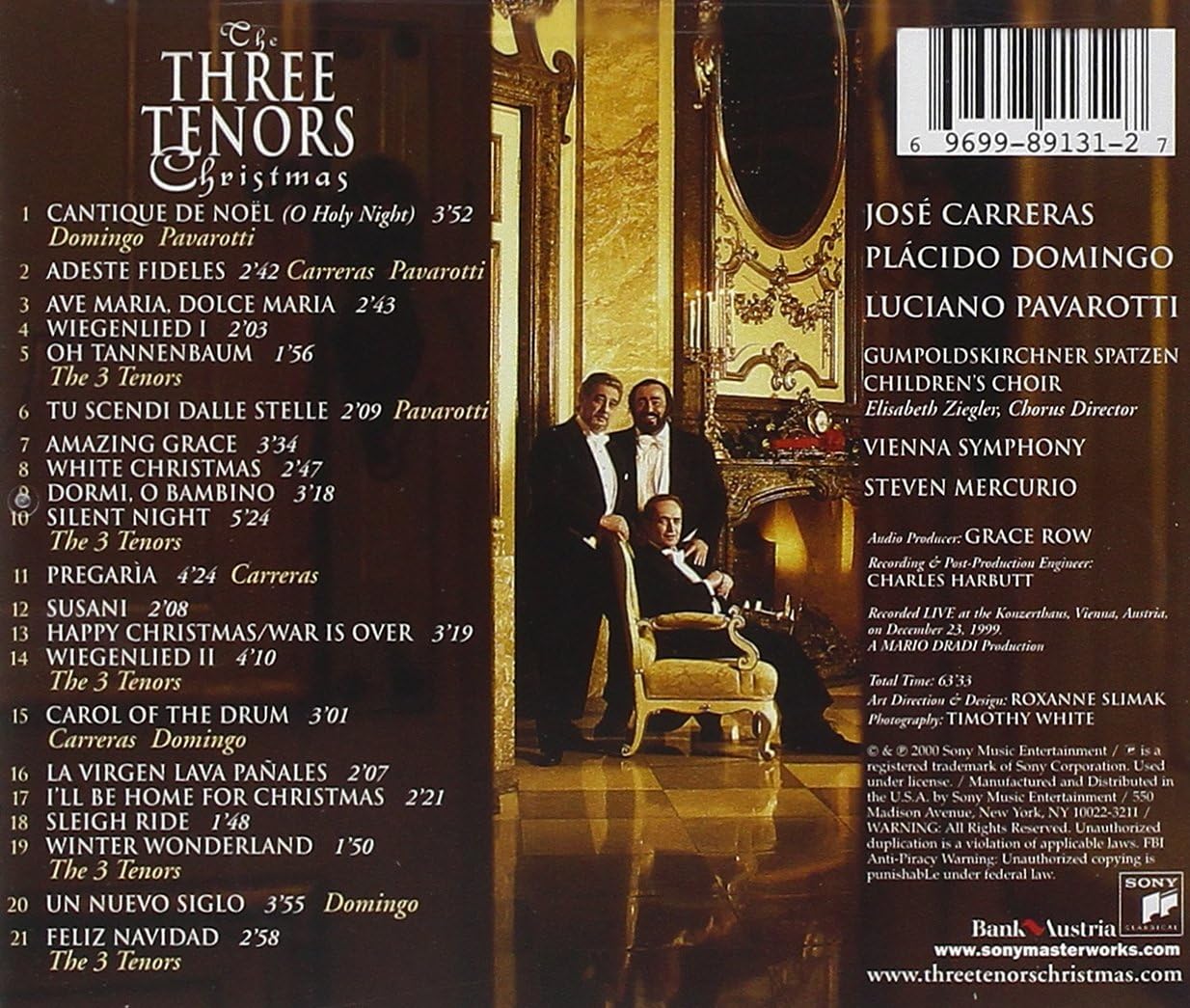 The Three Tenors – Christmas (2000, CD)