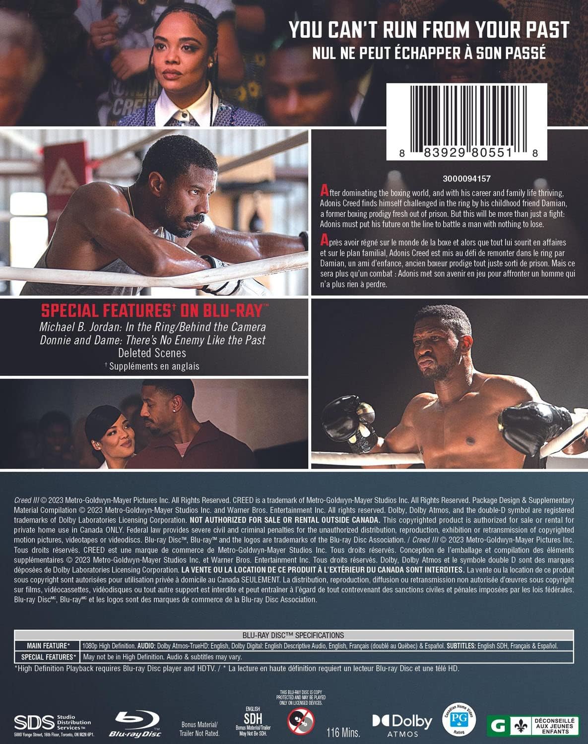 Creed III (2023, Blu-Ray + DVD)