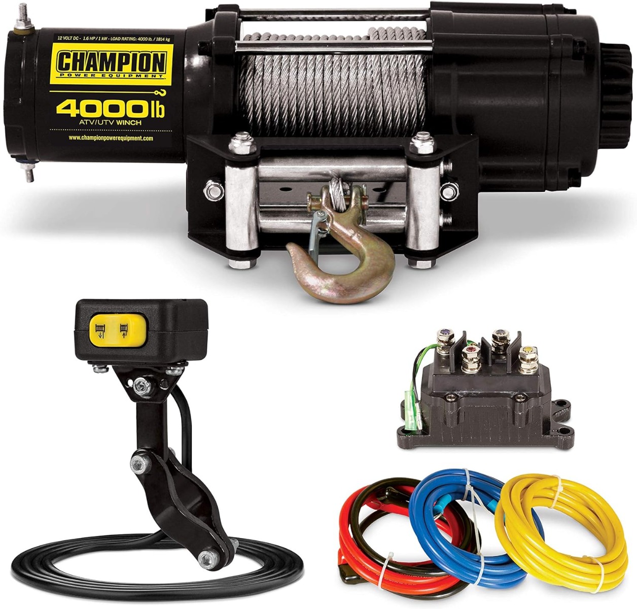 Champion Power Equipment 4000 lb. ATV/UTV Winch Kit