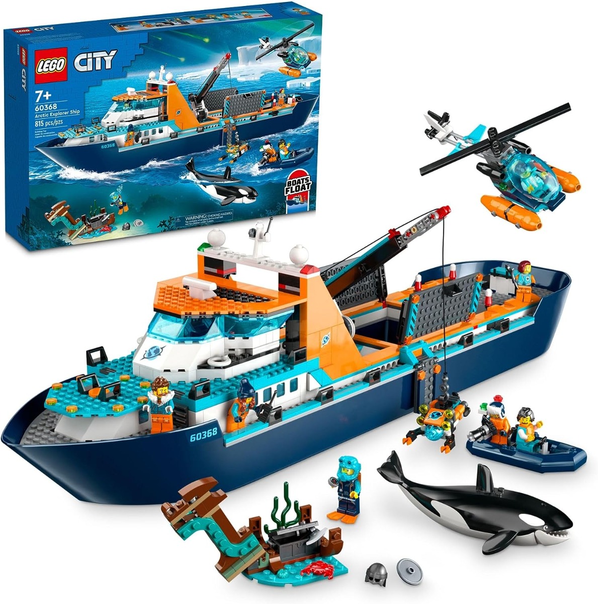 Lego City - Arctic Explorer Ship, 815 Pieces (#60368)-C