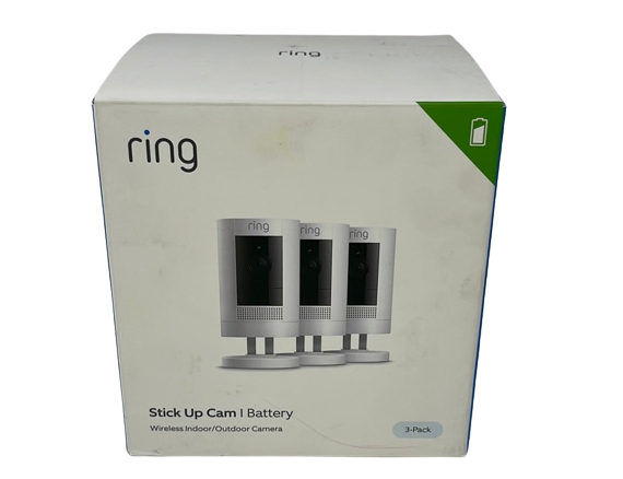Ring Stick up Cam Battery Indoor/Outdoor Security Camera - 3 Pack 3rd gen