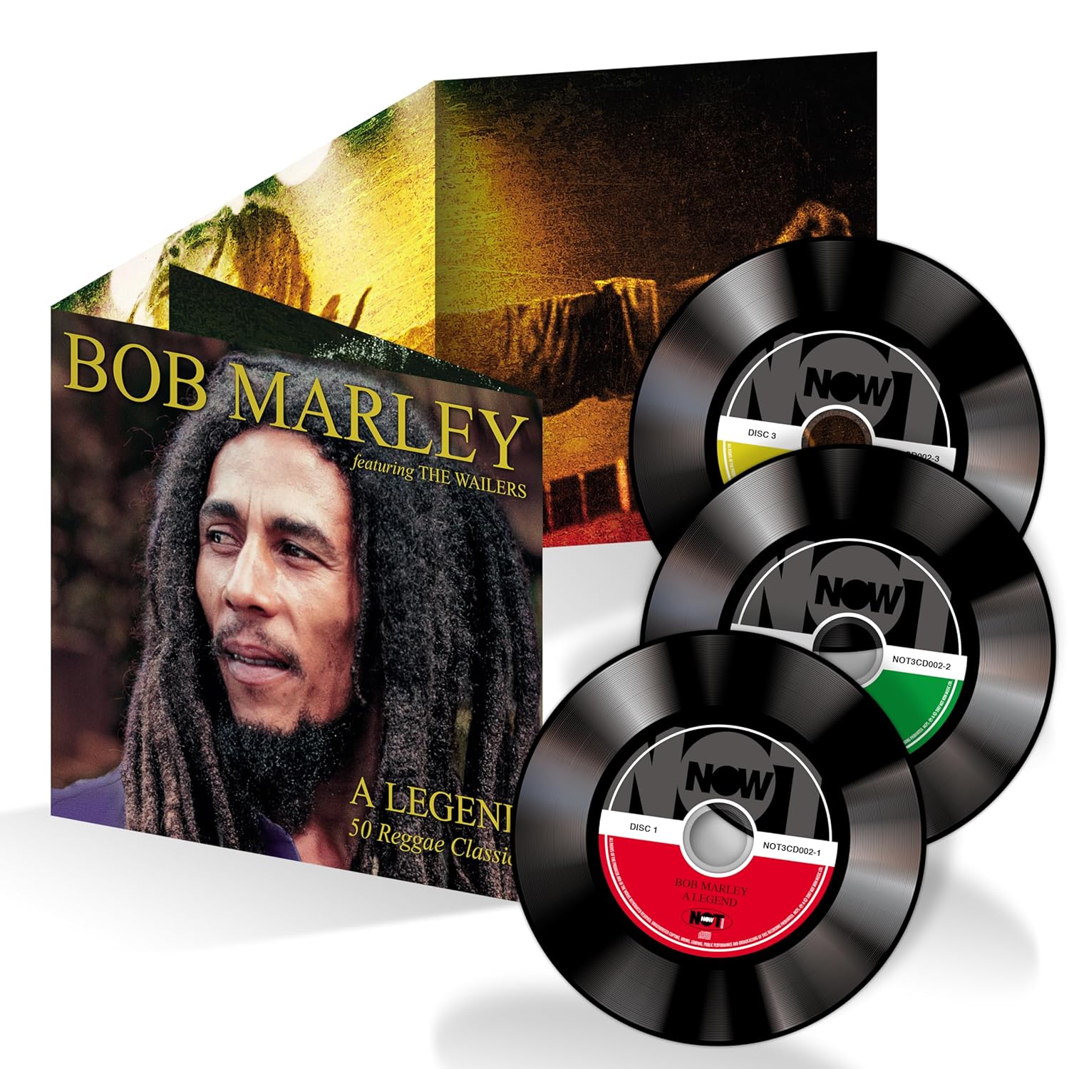 Bob Marley & The Wailers - A Legend: 50 Reggae Classics (2009, 3 CD Set)