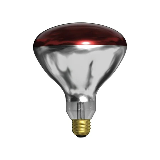 GE Heat Lamp Bulb, 250 Watt, BR40, Medium Base
