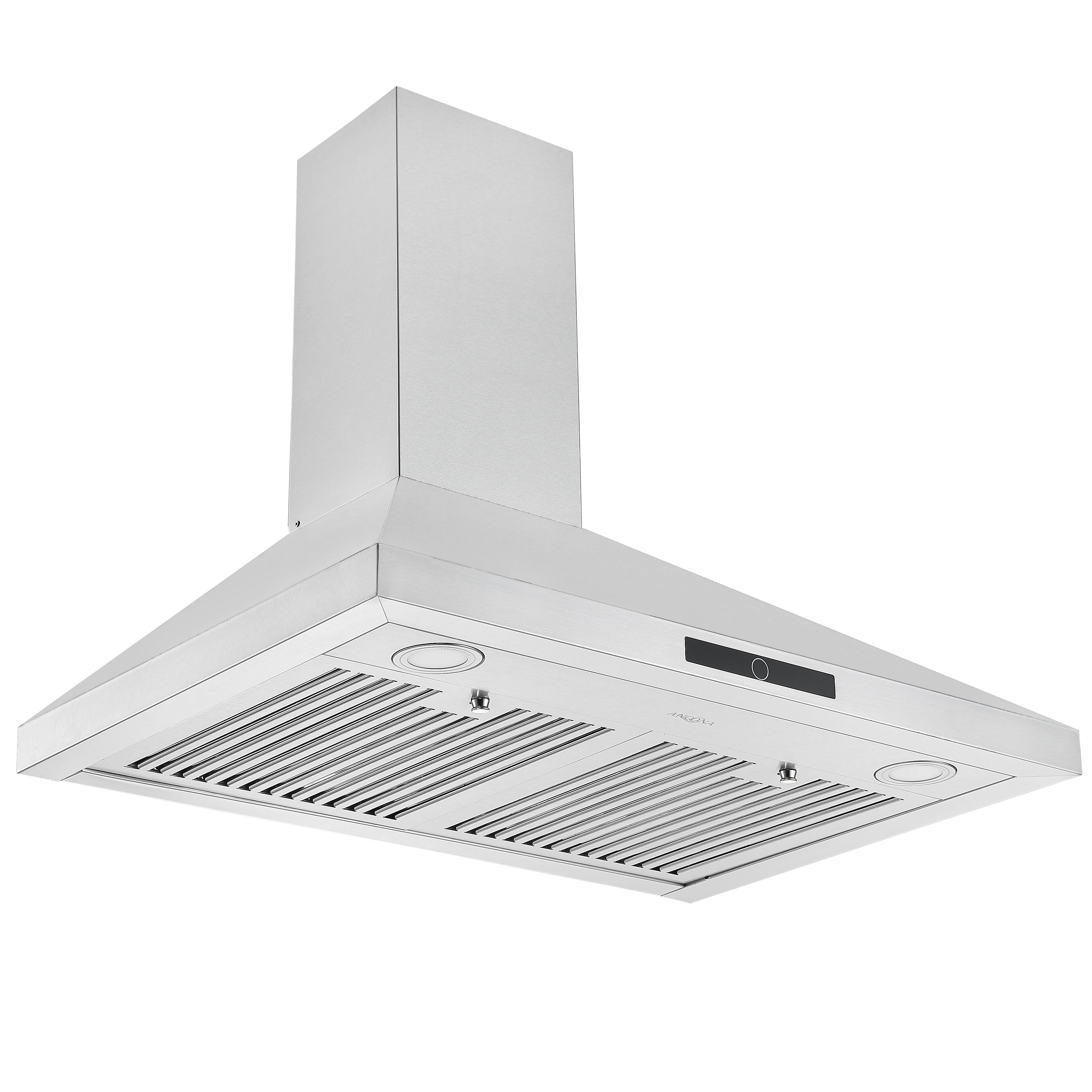 Ancona AN-1542 30 in. Stainless Steel Convertible Wall-Mounted Pyramid Range Hood