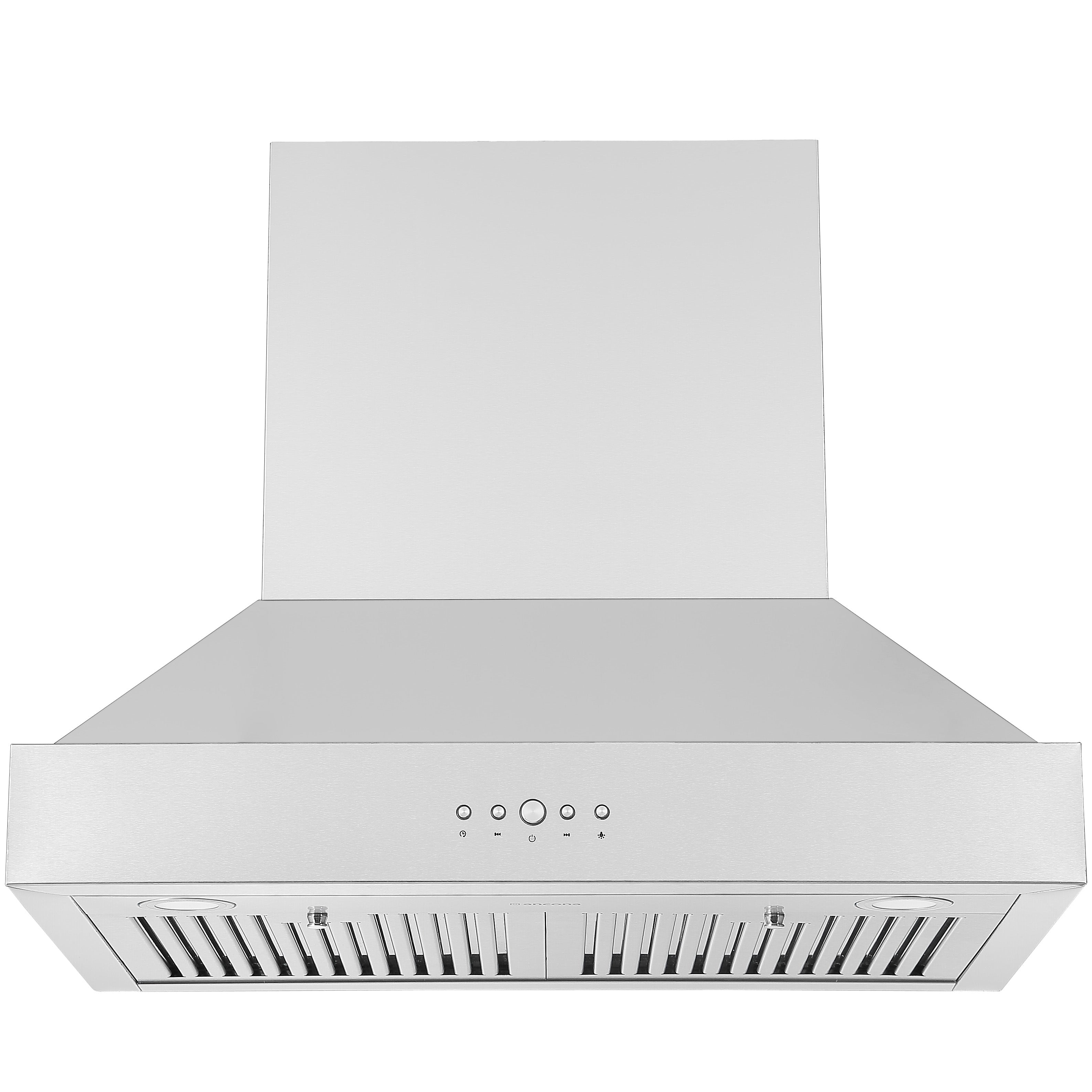 Ancona AN-1554 30 in. Pro Series Stainless Steel Wall-Mounted Pyramid Range Hood