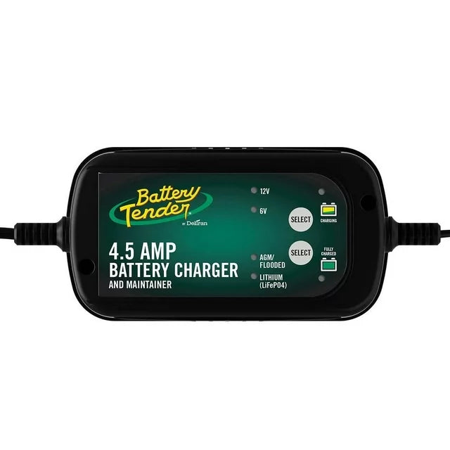 DELTRAN Battery Tender 4.5 Amp SuperSmart Battery Charger & Maintainer