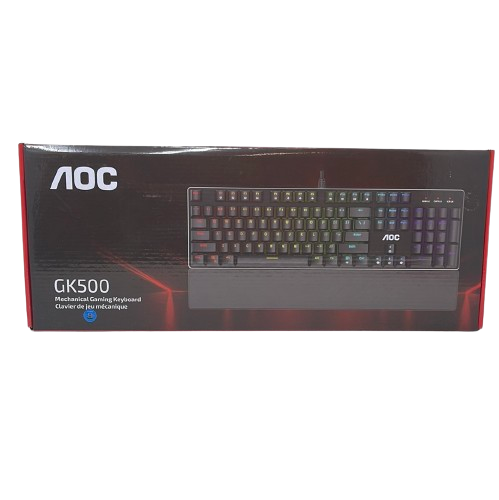 AOC Gaming GK500 - USB Backlit Keyboard (Blue Switches)