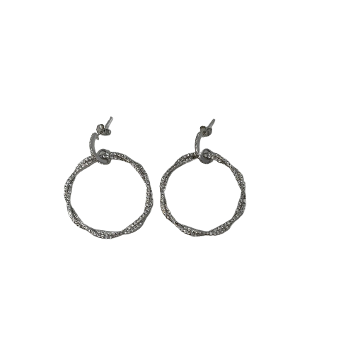 Genevive - Sterling Silver Braided Earrings