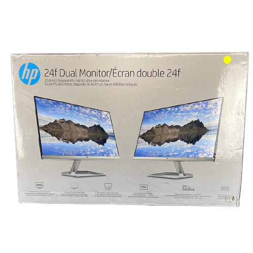 HP - 24f Dual Monitor, 23.8-inch Diagonal IPS, Full HD, Ultra-slim Monitor