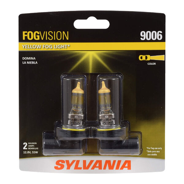 SYLVANIA 9006 FogVision High Performance Yellow Halogen Fog Lights (pack of 2)