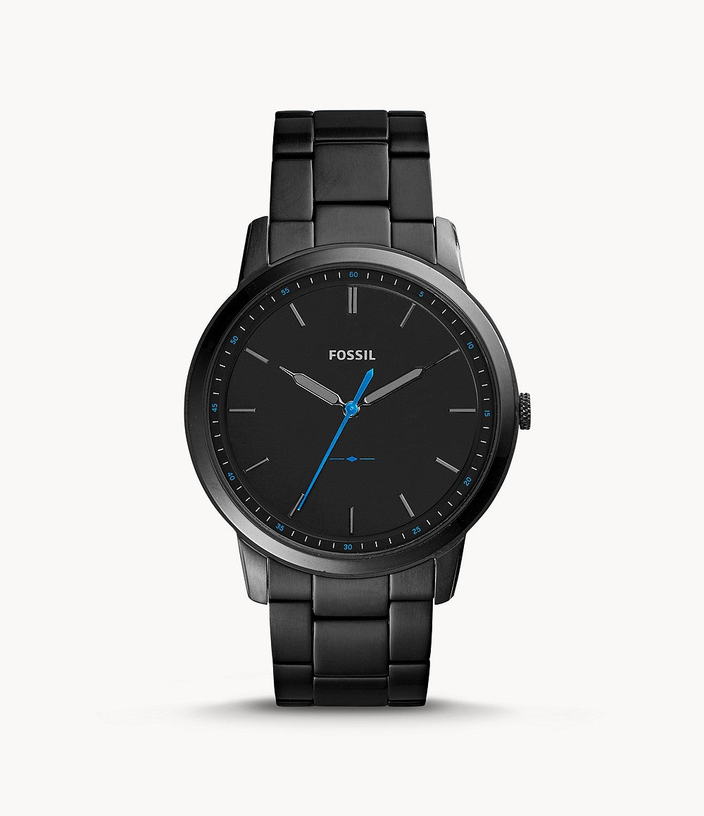 FOSSIL The Minimalist Slim - Three-Hand Black Stainless Steel Watch