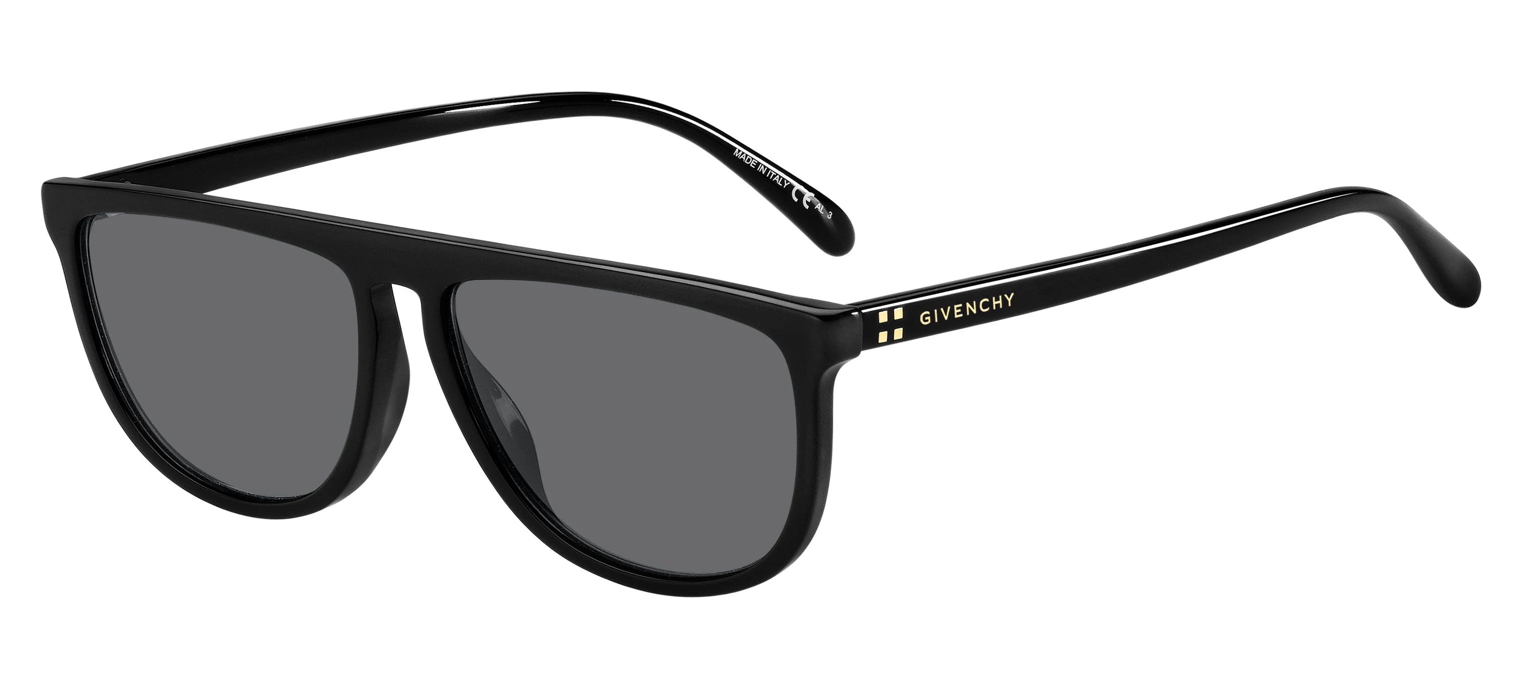 Givenchy Flat Top Sunglasses GV7145/S 807IR Black 57mm 7145
