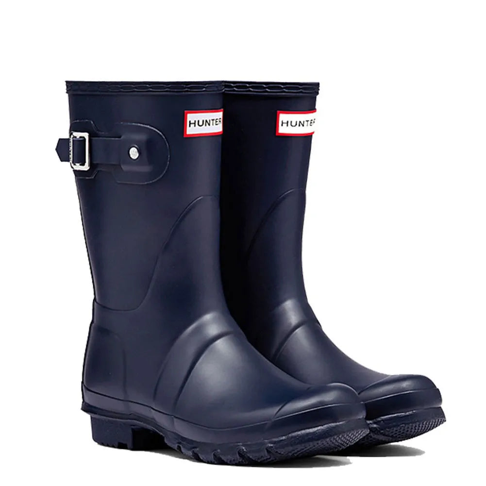 Navy blue 2025 short hunter boots