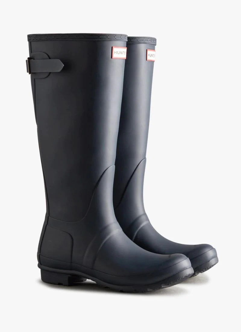 HUNTER Women's Original Tall Rain Boots - Navy (US 10)