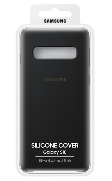 SAMSUNG Original Galaxy S10 Protective Silicone Cover Case - Black