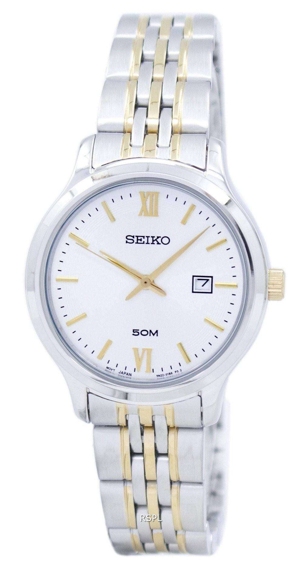 Seiko Women's 6N22-00E0 Quartz Stainless Steel Gold Two Tone Wristwatch