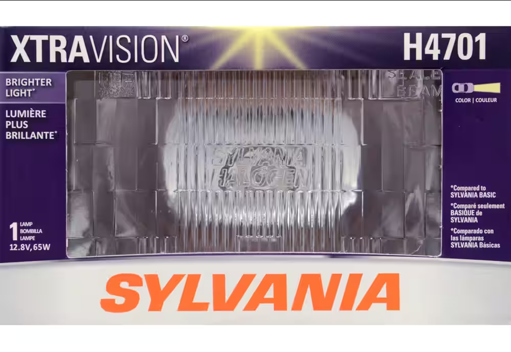 SYLVANIA H4701 XtraVision Sealed Beam Headlight