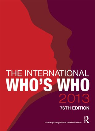 The International Who's Who 2013 [76th Edition] (Hardcover)