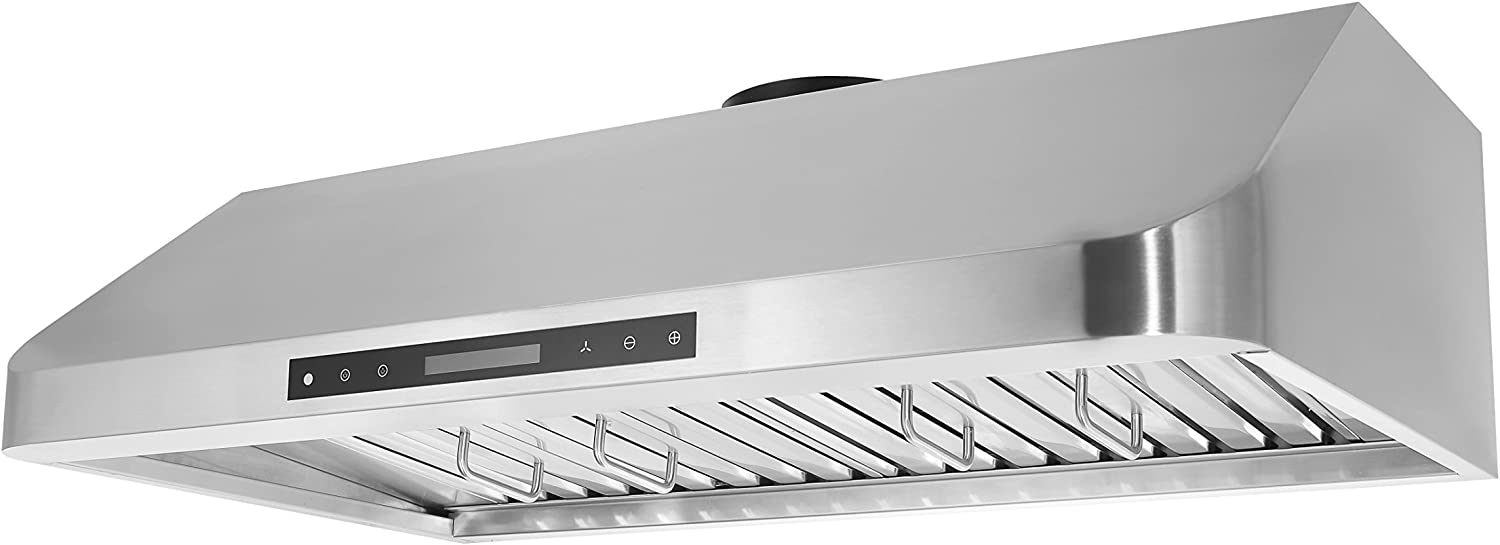 Thorkitchen HRH3001U 900 cfm Under Cabinet Stainless Steel Range Hood with LED Display Touch Sensor Control, 30"