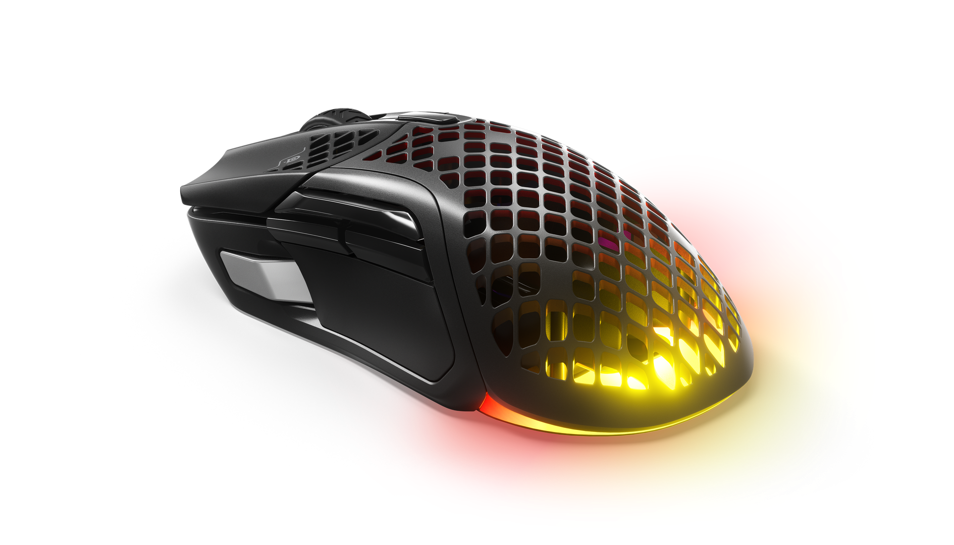 SteelSeries AEROX 5 Wireless Ultra Lightweight Super-Fast Mouse with AquaBarrier - Black 