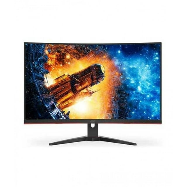 AOC C32G2E 31.5 Full HD LED Curved Gaming LCD Monitor - Black Red