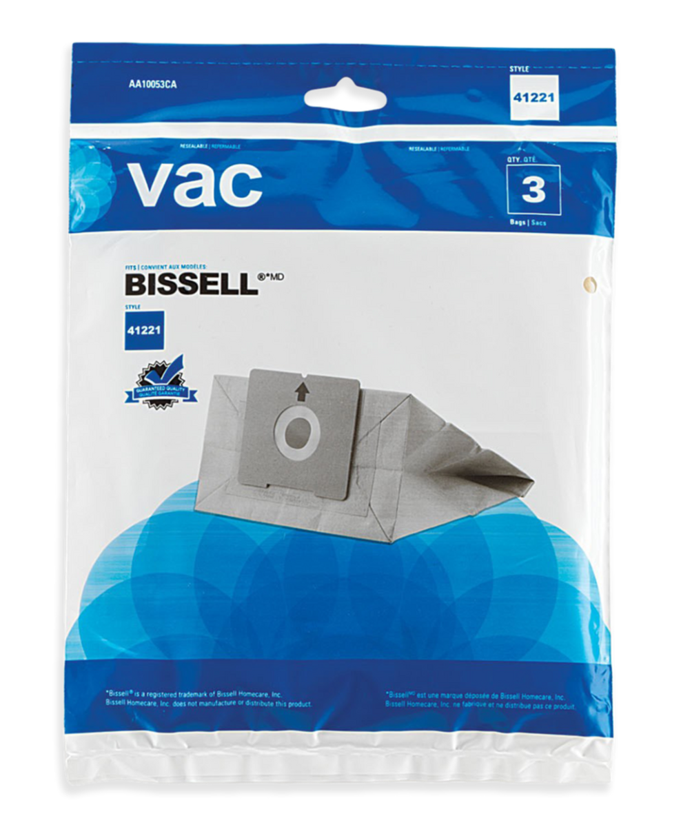 Bissell AA10053CA Zing Canister Replacement Vacuum Cleaner Bags, 3-pk