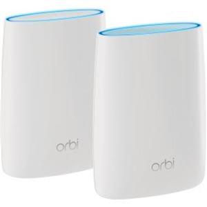 NETGEAR Orbi Whole Home Mesh Wi-Fi System - Wi-Fi Router and Single Satellite Extender - AC3000 (RBK50)