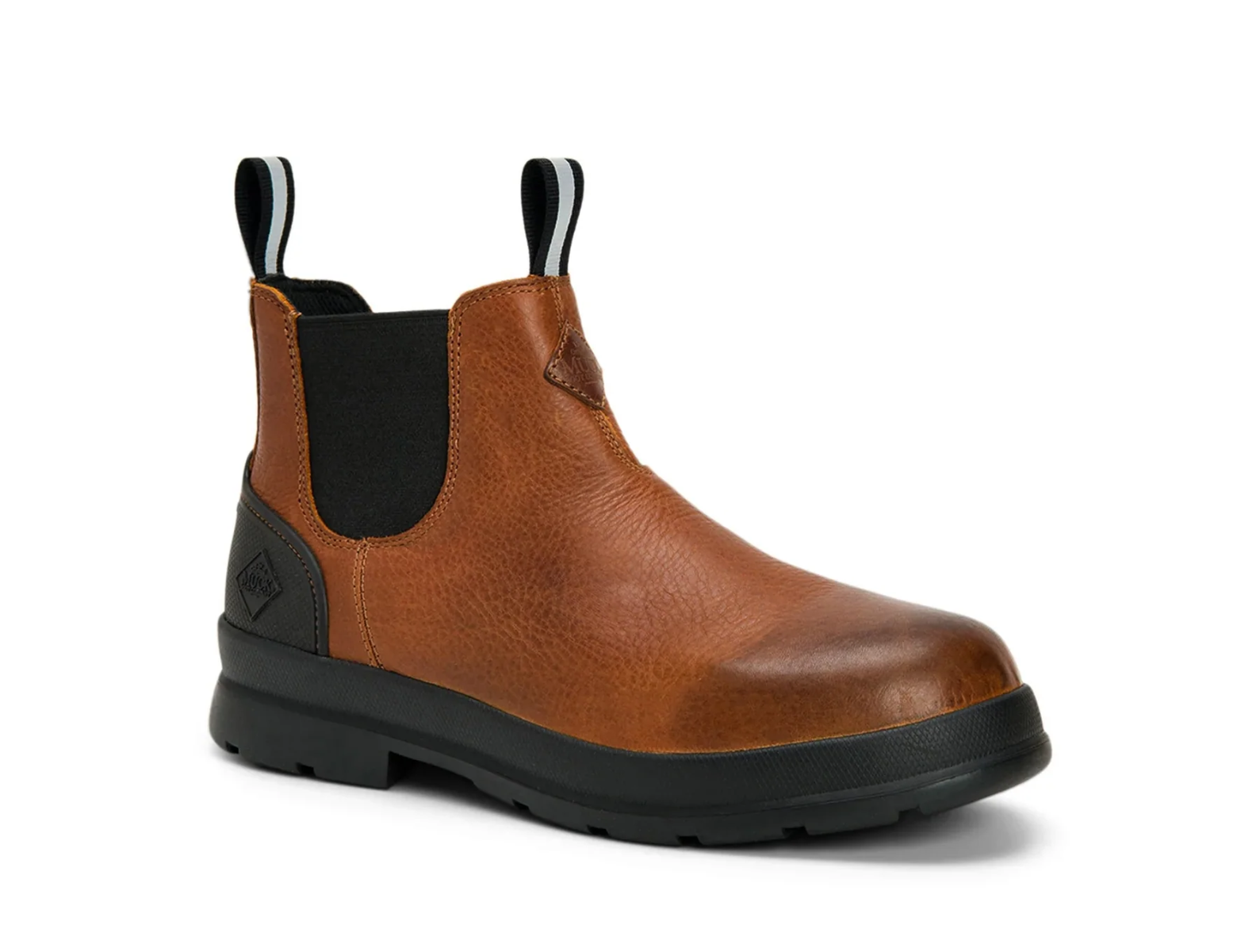 Muck Men's Chore Farm Leather Chelsea Boots - Caramel (US 8)