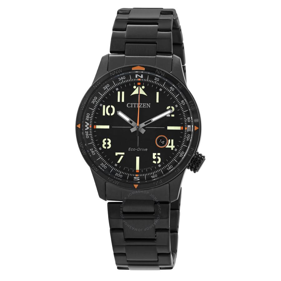 Citizen eco drive 2024 orange and black