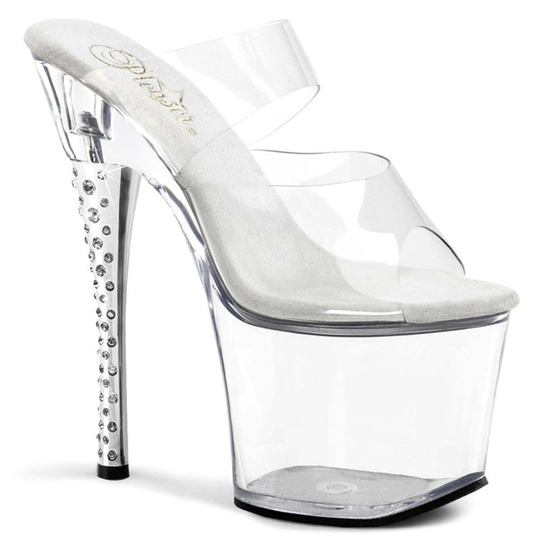 Diamond sale clear heels